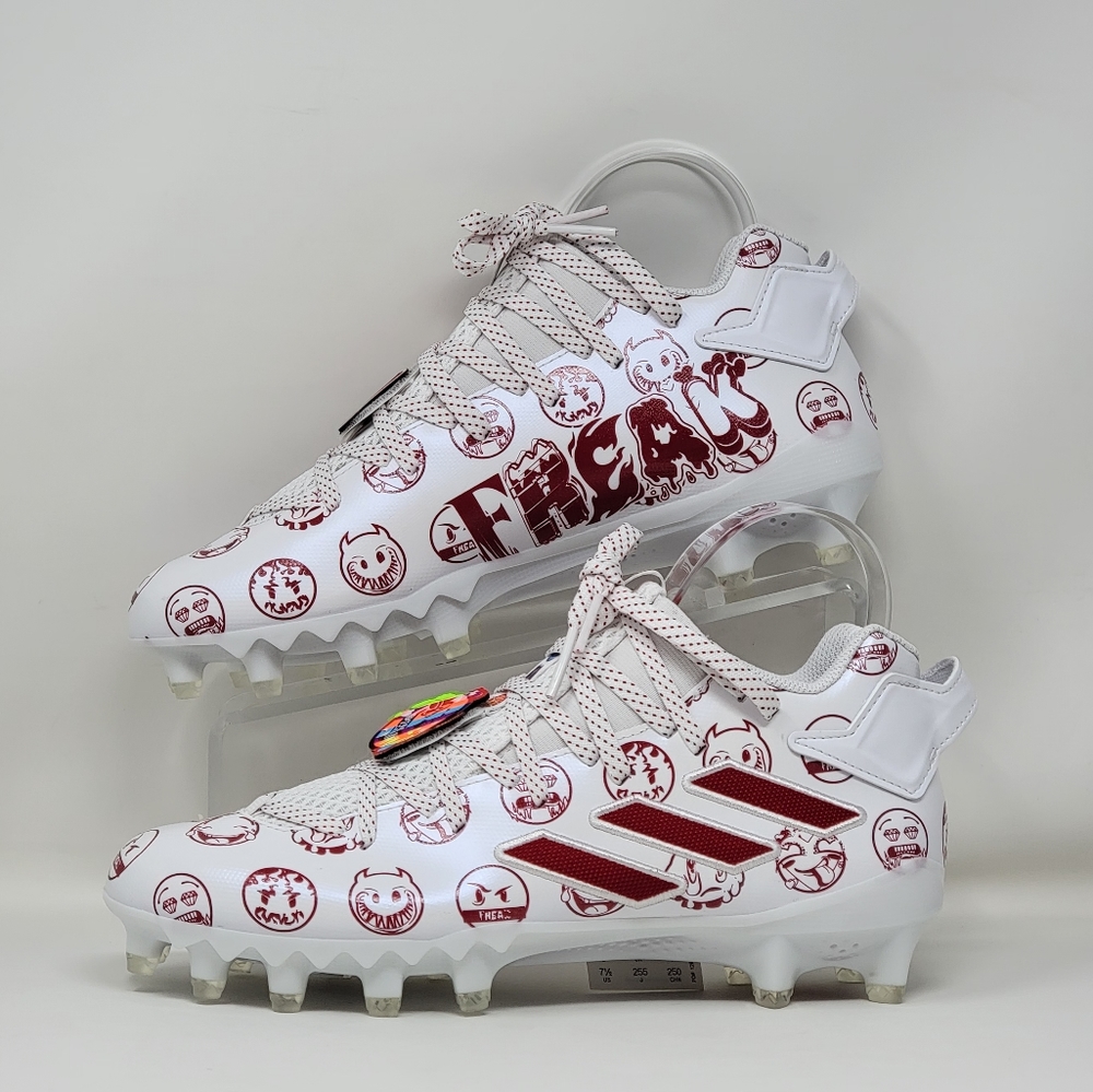 Adidas Freak 22 Big Mood DSG SM Football Cleats Men's Sz Multi White Red GZ6901 - Picture 2 of 11